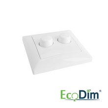 ED-10075 Duo dimmerknop passend in Busch-Jaeger Balance SI incl. centraalplaat en raamwerk