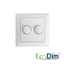 ED-10075 Duo dimmerknop passend in Busch-Jaeger Balance SI incl. centraalplaat en raamwerk