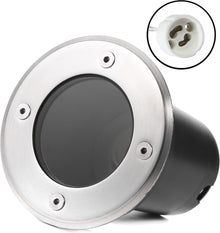Grondspot geborsteld RVS rond 100mm MDRLED®