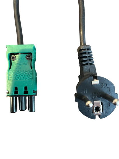 1x Wieland® Compatible GST18/3 - netsnoer - koppelbaar - lengte 5 meter 3x0.75 ZWART