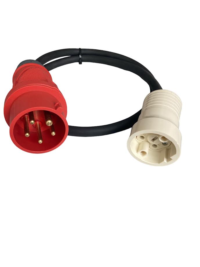 Verloopkabel CEE16 Amp [man]  naar Contra Perilex stekker [vrouw] 5 polig 5x2.5  MDR LED®