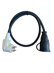 Wtyczka adaptera Perilex czarna długość 0,5 do 10 metrów, do 16A 230V Contra MDR LED®