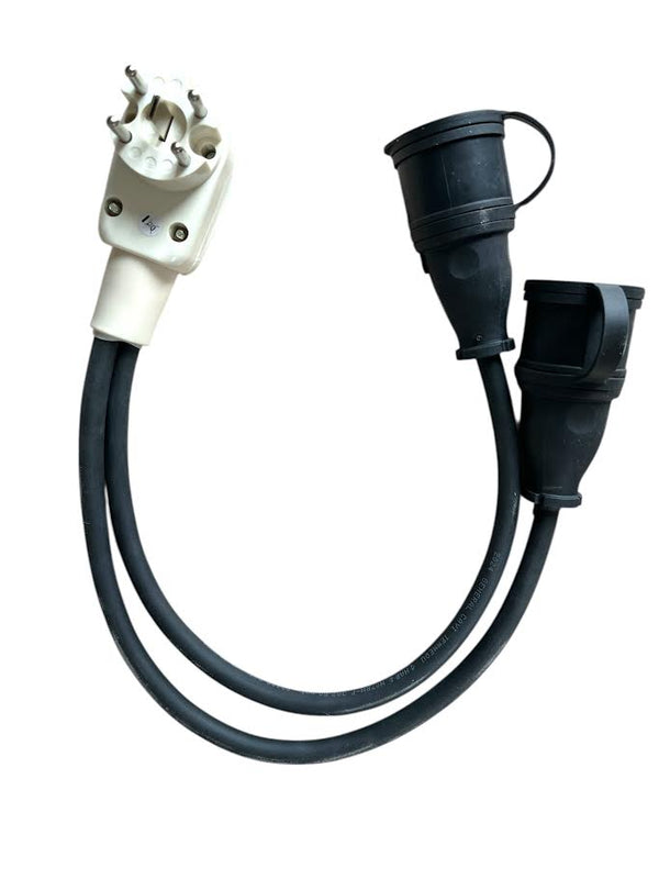 25A Perilex Stekker Verloop naar 2x 230V (3x2,5mm²)