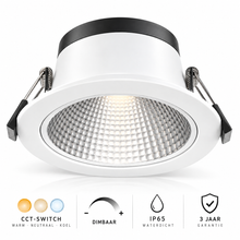LED Downlight 6–12W CCT Dimbaar | IP54 | Ø150mm
