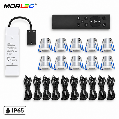 MDRLED® LED Inbouwspots 3W | 10 Stuks | 2700K | IP65