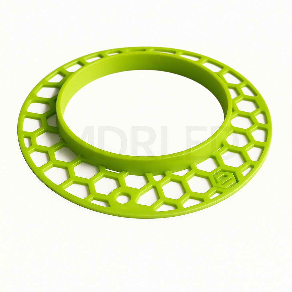 stucframe voor inbouwspots – gatmaat 76 mm, buitenmaat 125 mm