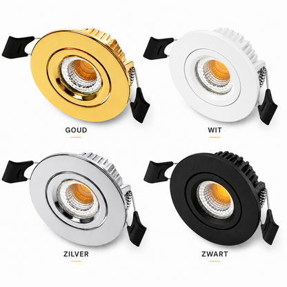 MDRLED Slim-Fit LED Inbouwspot 5W  Ø55  Dimbaar IP65  CCT-Switch  Wit  MDRLED®