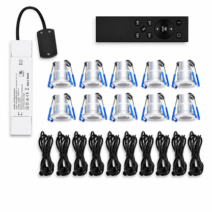 MDRLED® LED Inbouwspots 3W | 10 Stuks | 2700K | IP65