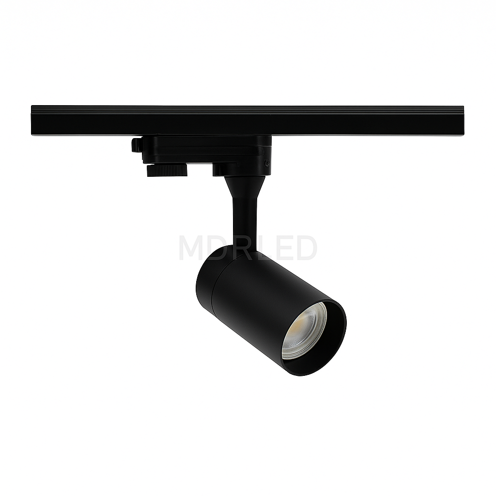 3-FASE ARMATUUR MET GU10 FITTING ZWART MDRLED®