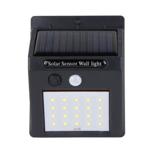 Wandleuchte Solar mit Sensor – Nachhaltige Außenbeleuchtung mit 20 LEDs und Solarenergie MDRLED®