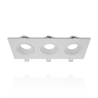MDRLED® 3-voudig Inbouwarmatuur Wit | GU10 & MR16 | Incl. 3× 5W LED Modules