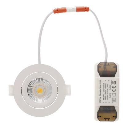 SLIM-FIT 5W Dim to Warm PRO Einbaustrahler in Weiß MDRLED®