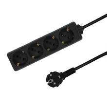 4-FACH TISCHSTECKDOSE 5M SCHWARZ MDRLED®