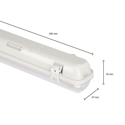 IP65 ARMATUUR  MDRLED® 60CM  1 BUIS (SLIM)