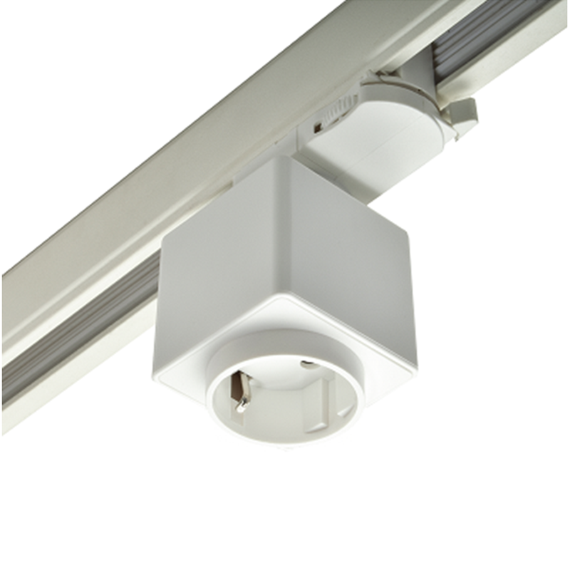 Powergear® 3-Fase Stopcontact Zwart & Wit | 230V | 2300W | Voor 3-Fase Railsystemen