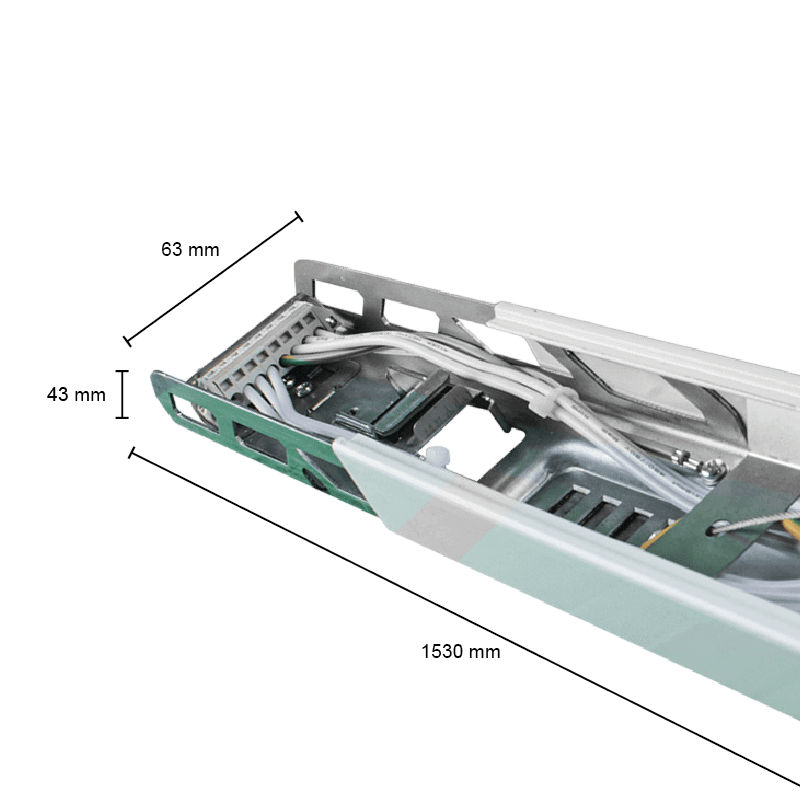 Lichtlijn JUPITER Trunking 1530 mm | Industriële LED Draagrail