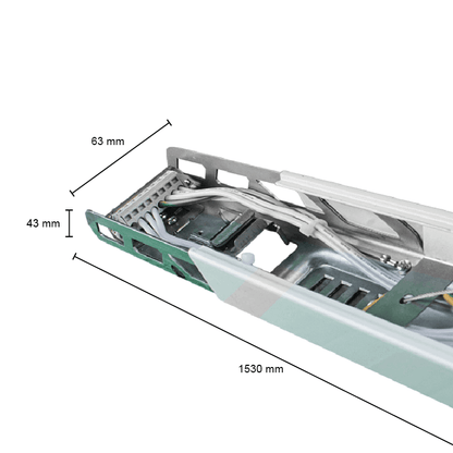 Lichtlijn JUPITER Trunking 1530 mm | Industriële LED Draagrail