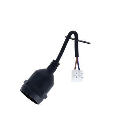 MDRLED® Verhuisfitting E27 | 15cm Kabel | Zwart | 6 Stuks