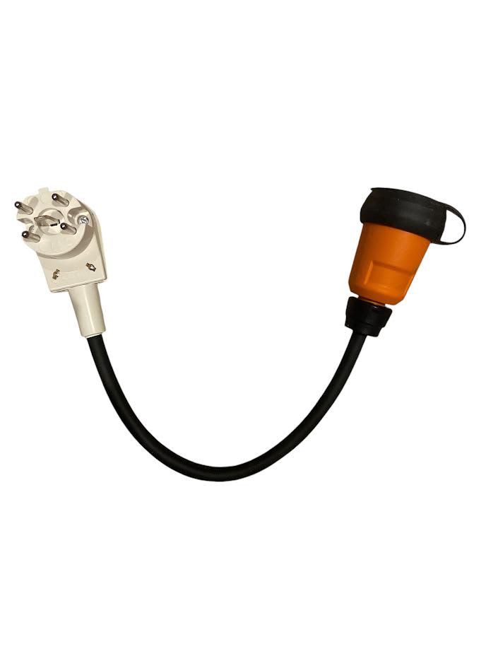 Perilex verloopkabel van perilex 16A naar contra 230V Neopreen  3x2.5mm  MDR LED®