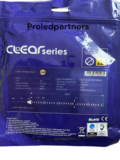 PURE Serie 2700 Kelvin PURE Serie Hochwertige LED Flex Single Color 60LED 2700K MDRLED® Aktion solange der Vorrat reicht