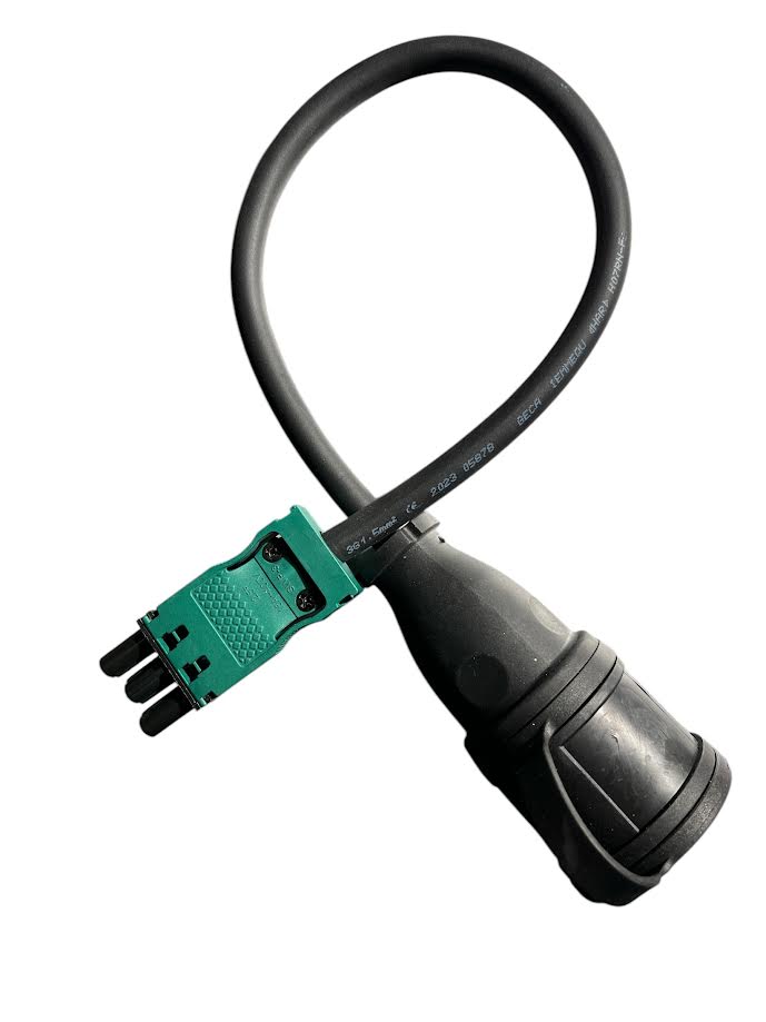 Verloopstekker 230V naar Female Stekker GST18®/3 Zwart 0.5m MDRLED®