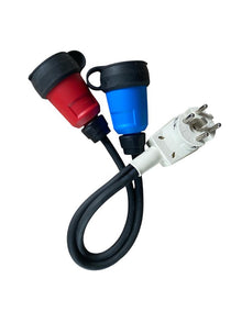 Adapter wtyczki Perilex do 2x230V przez 2 fazy Rozproszona dioda LED MDR®