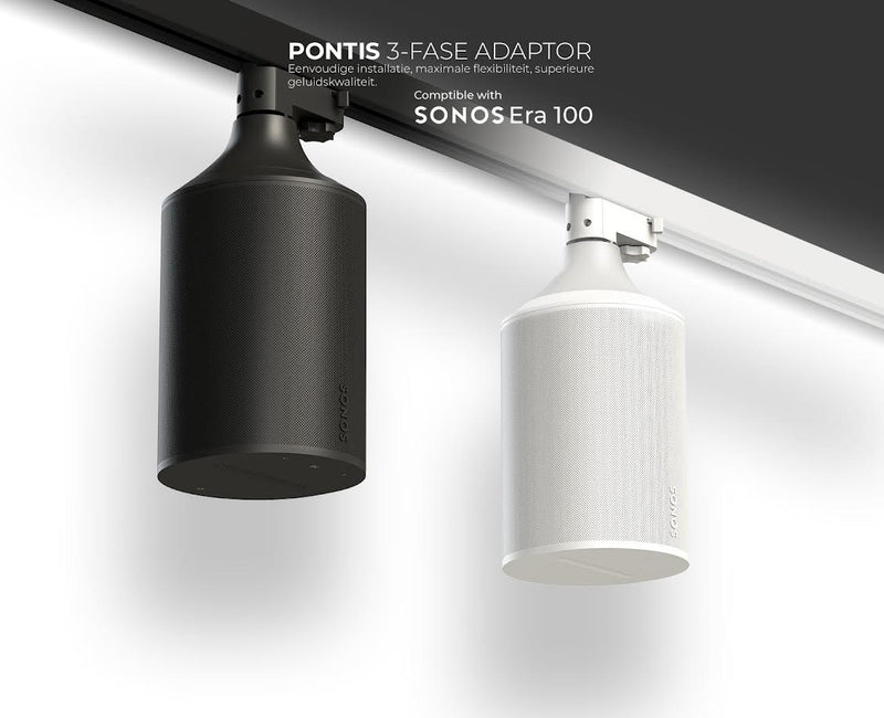 SONOS Beugel Era 100  3 Fase Audio Adapter  ACTIE WIT of ZWART MDRLED®