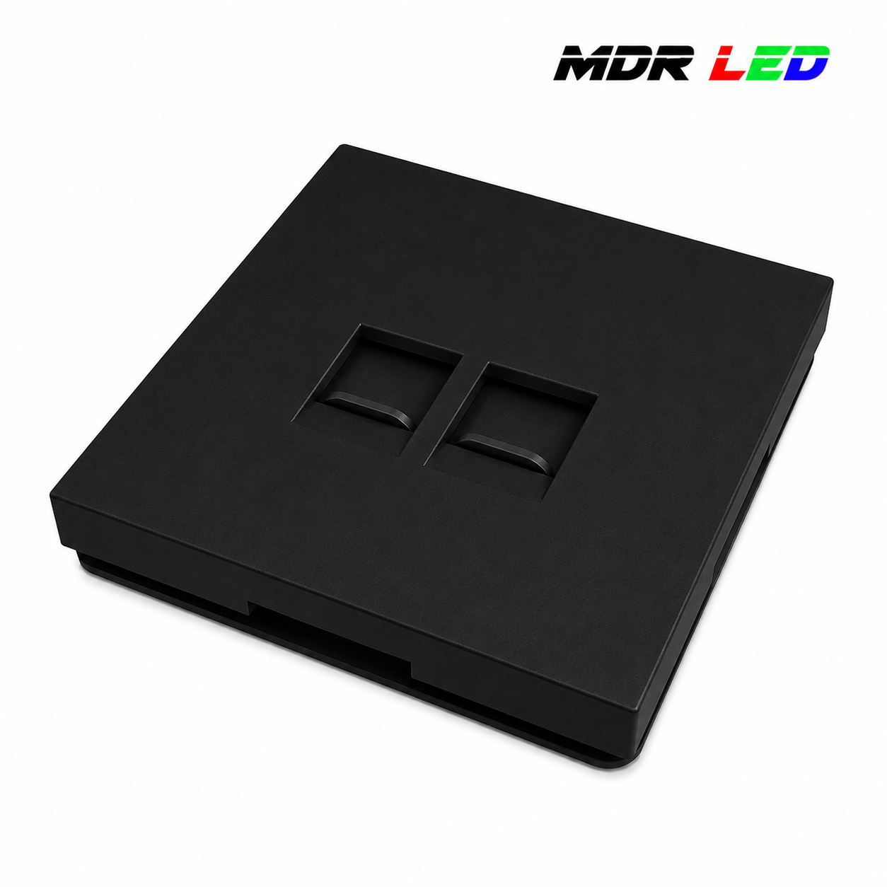 Netwerkdoos 2x RJ45 Wit/Zwart | Complete Set