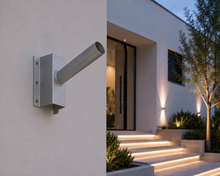 MDRLED® Muursteun Ø60 mm Grijs | Wandbeugel 105° voor Straatlampen