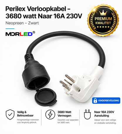 Perilex verloopstekker Perilex naar 230V contra stekker | 3x2,5mm
