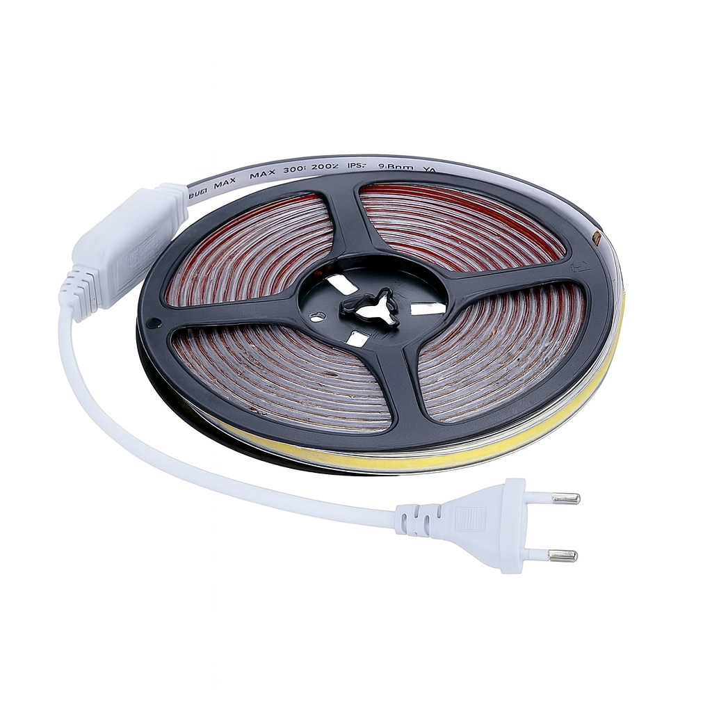 COB LED Strip 220V | 4,5m | 4000K Neutraal Wit | IP65 | MDRLED®