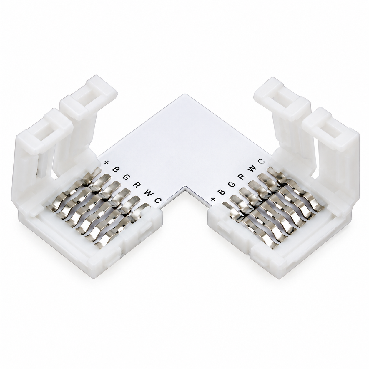 MDRLED® RGB-CCT Quick hoekstuk strip 6pin 12mm 10 Stuks