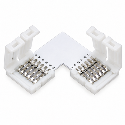 MDRLED® RGB-CCT Quick hoekstuk strip 6pin 12mm 10 Stuks
