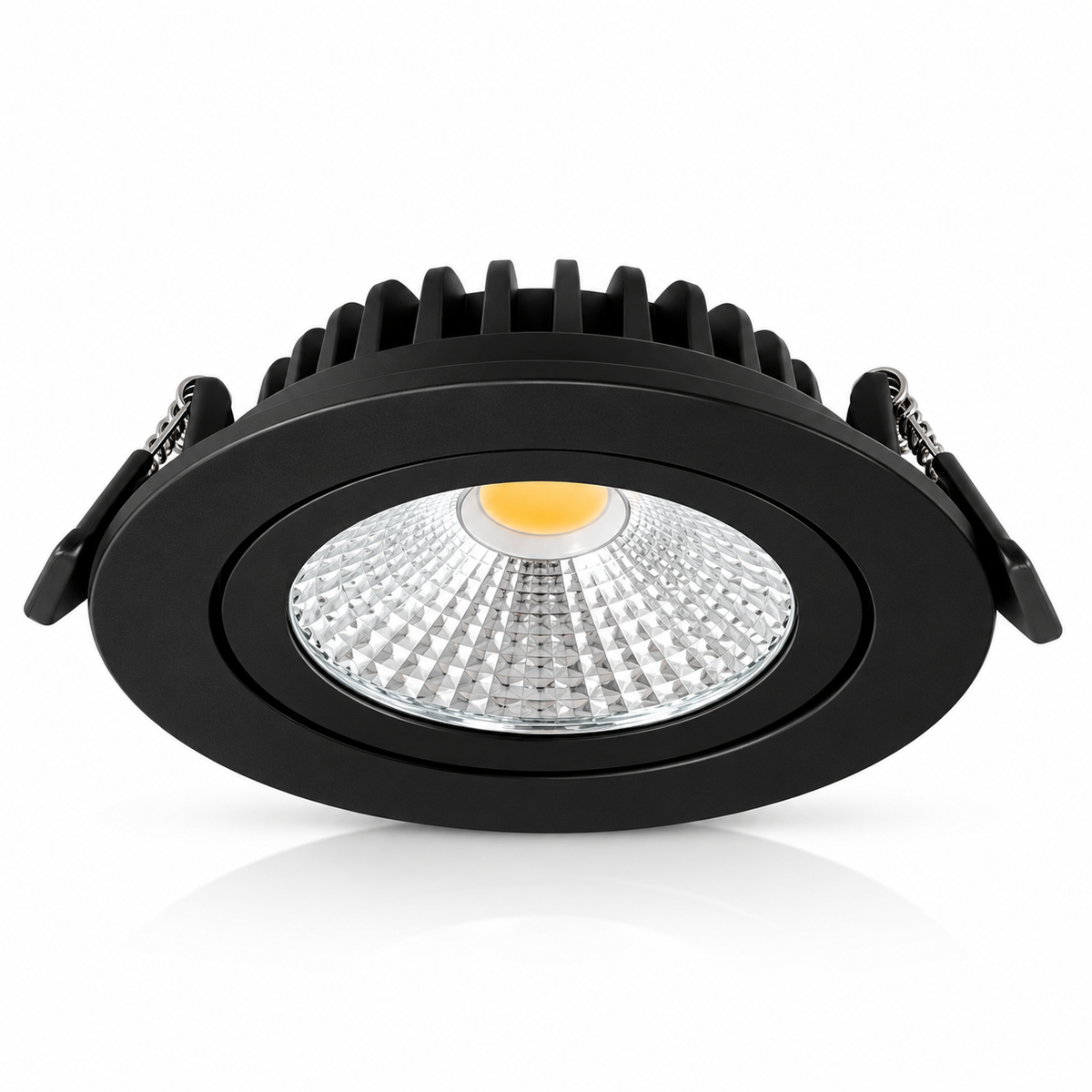 LED inbouwspot | 5W | 2200K | Mat zwart | IP42 | 10 stuks