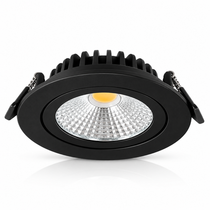 Luna LED inbouwspot | 5W | 2200K | Dimbaar | Zwart | IP42