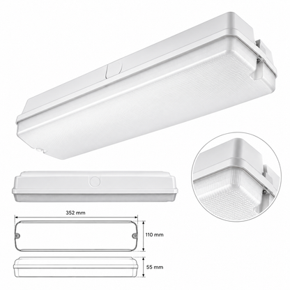 MDRLED® LED Portiek verlichting 6W | 4000K | IP65 | IK08