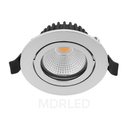 Slim-Fit 5W Dimmbarer Chrom-Einbaustrahler 2700K 3000K MDRLED®