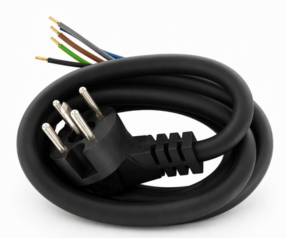 stekker Perilex 5-polig haaks + VMVL snoer 5x15mm² zwart 1.5 meter MDRLED®