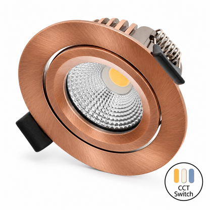MDRLED® Slim-Fit LED Inbouwspot 4/6W | CCT | Koper | Dimbaar