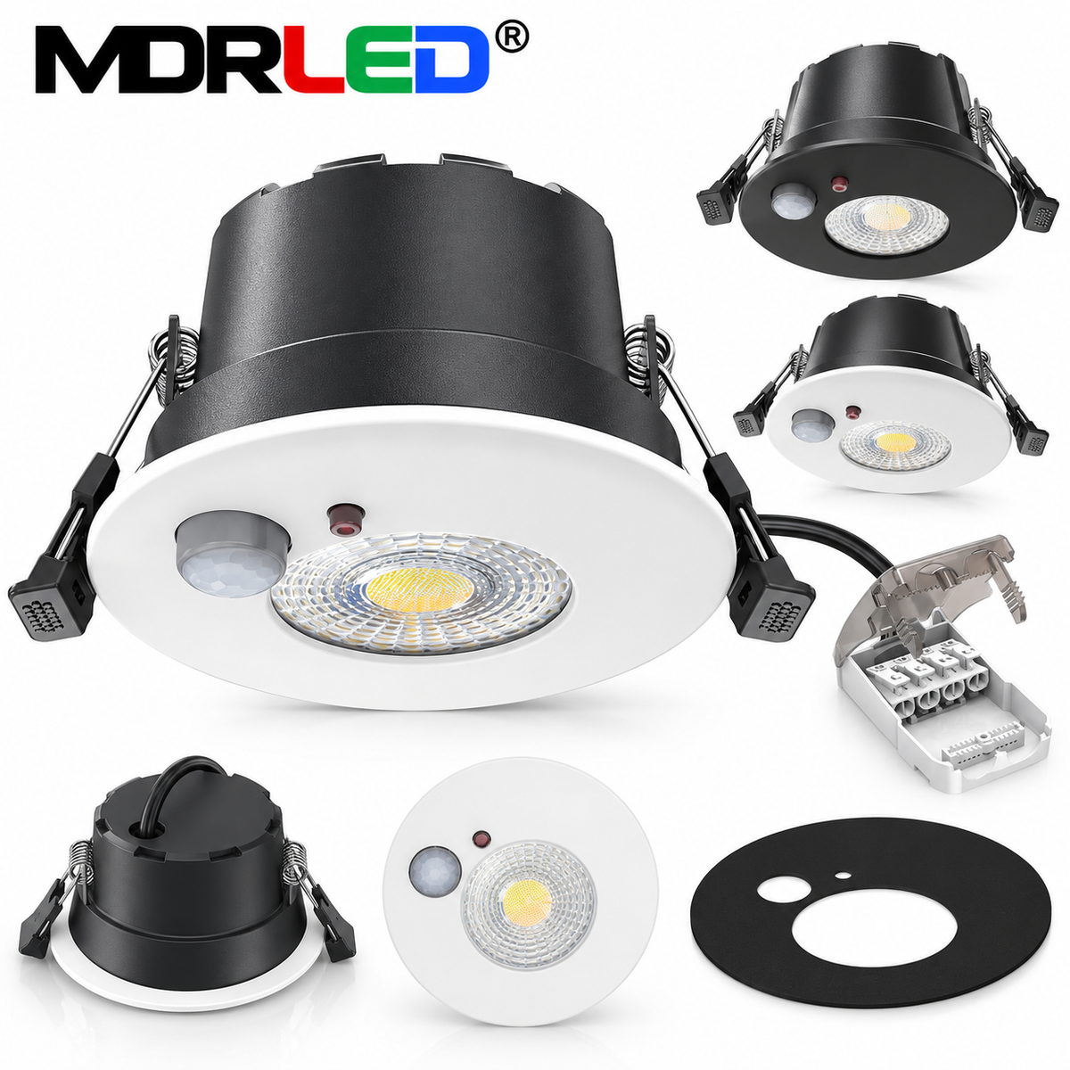 MDRLED® Lisa LED Inbouwspot 6W | PIR | CCT | Dimbaar | IP65