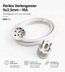 Perilex Verlängerungs-/Koppelkabel 3 bis 10 Meter 5x 2,5mm MDRLED®
