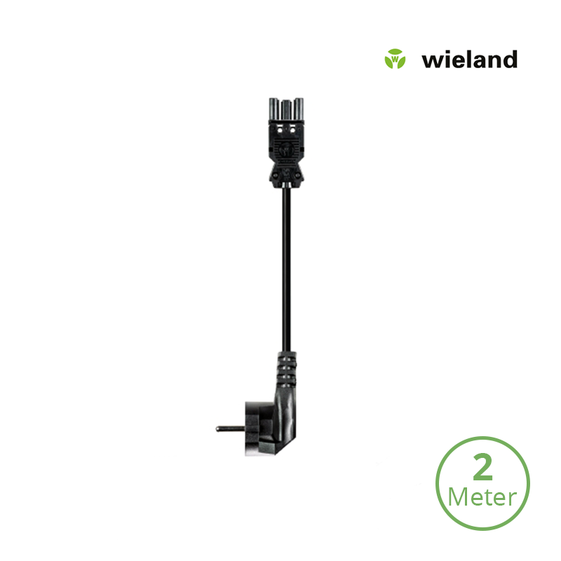 Wieland GST18/3P Netsnoer 2 meter 3×1.5mm2