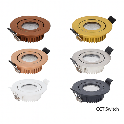 LED Inbouwspot  Luna 6W  Dimbaar WIT CCT-Switch IP65