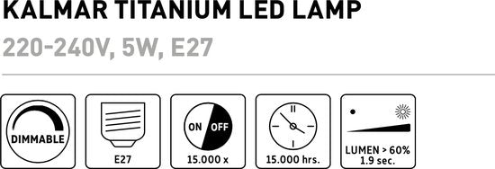 Calex Lichtbron E27 XXL - Glas - Grijs - 20 x 27 x 20 cm (BxHxD) MDRLED®