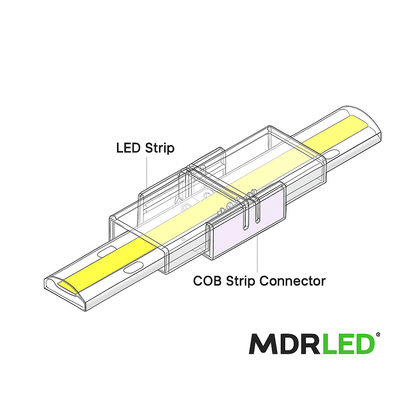 LED strip Connector IP65 | Single Color | COB/SMD | 8mm | Per 10 Stuks MDRLED®