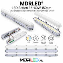 MDRLED® LED Batten 35–60W 150cm | CCT | Noodunit | Merrytek Sensor | Philips Driver