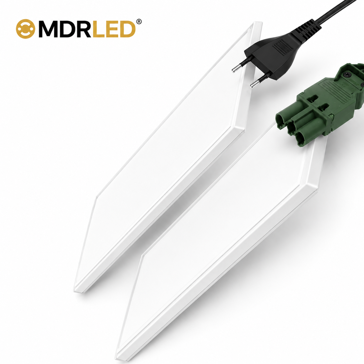 Back-lit LED Paneel 120x30 Zwart  30W  Dimbaar  CCT  Inclusief Driver & Eurosnoer  MDRLED®