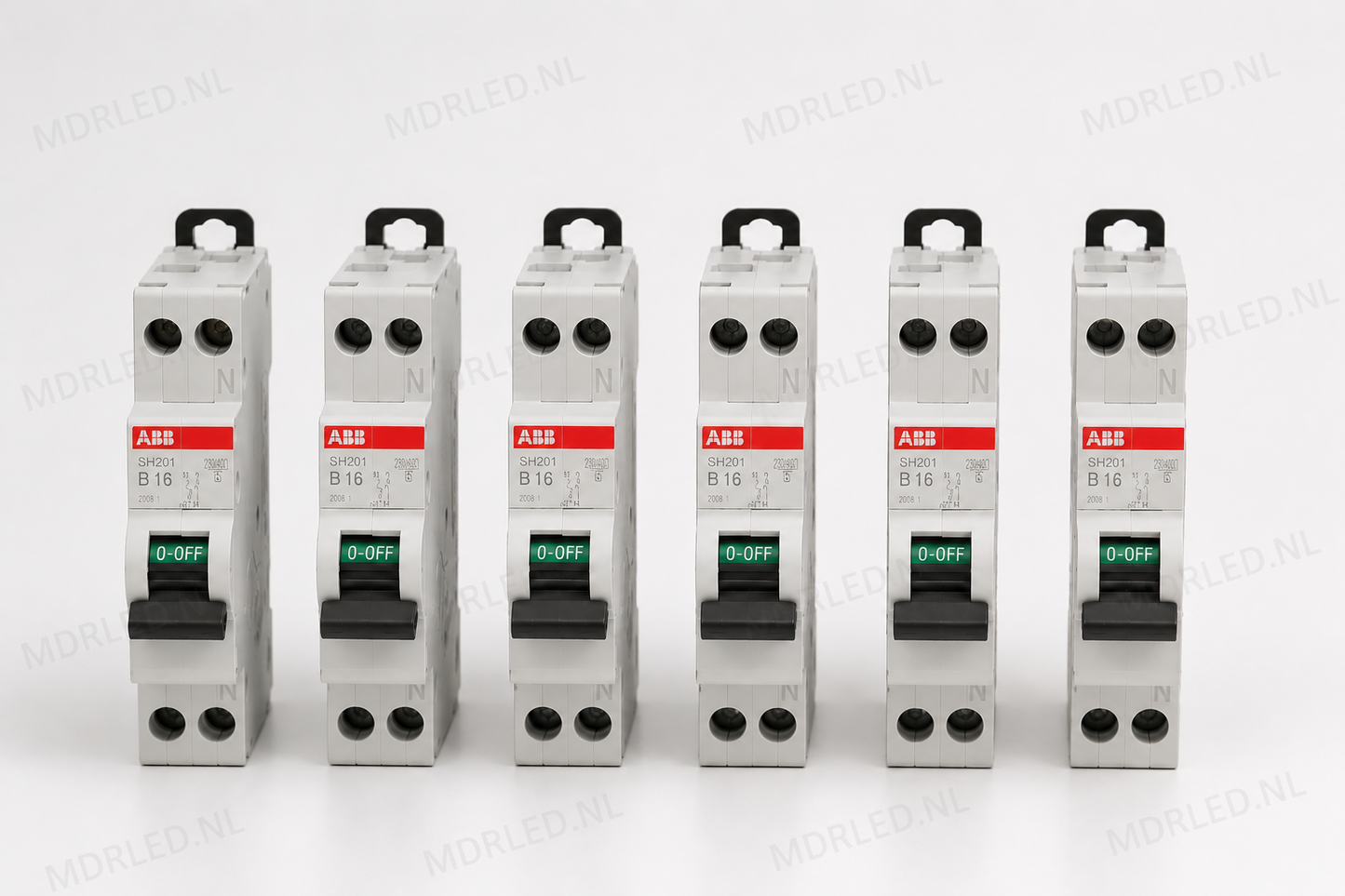 ABB B16 Installatieautomaat 1P+N 6kA Haf Serie – Set van 6