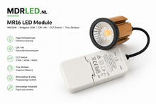 MR16 LED Module 9W/12W | Bridgelux COB | CRI >98 | CCT-Switch | Triac Dimbaar