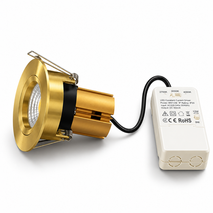 LED Inbouwspot Aurora Goud 9/12W CCT | IP65